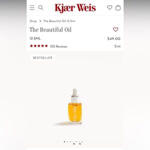 Kjaer Weis beautiful oil 12.5 oz